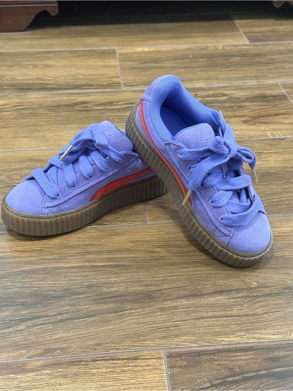 Puma x Fenty Creeper Phatty Purple Suede Platform Sneakers size 6